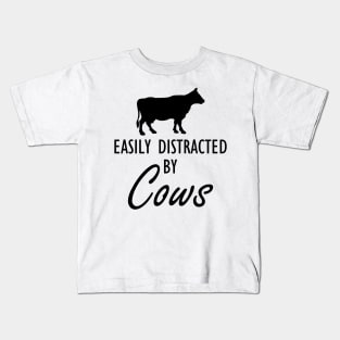 Cow - Easily distracted by cows Kids T-Shirt